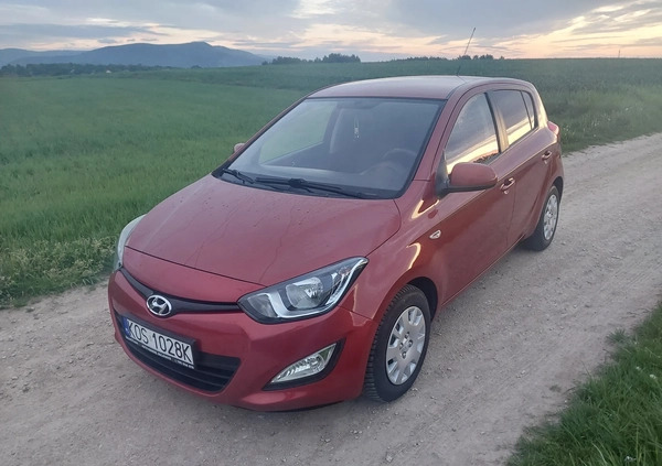 Hyundai i20 cena 20900 przebieg: 212650, rok produkcji 2012 z Dobrzyca małe 277